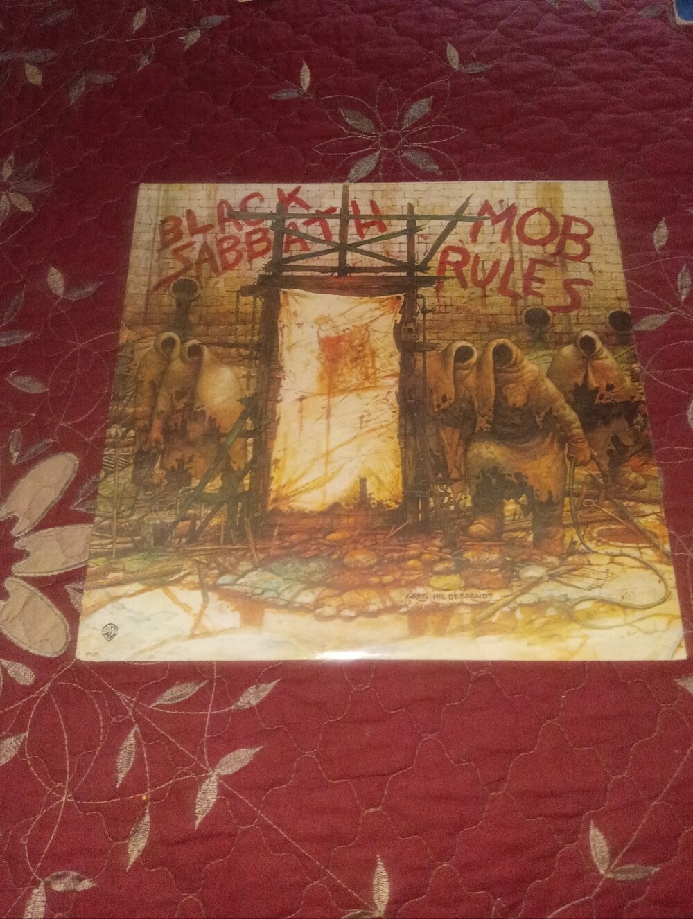 Mob Rules Vinyl Album - Classic Rock Collectible (Brown/Beige) Black Sabbath